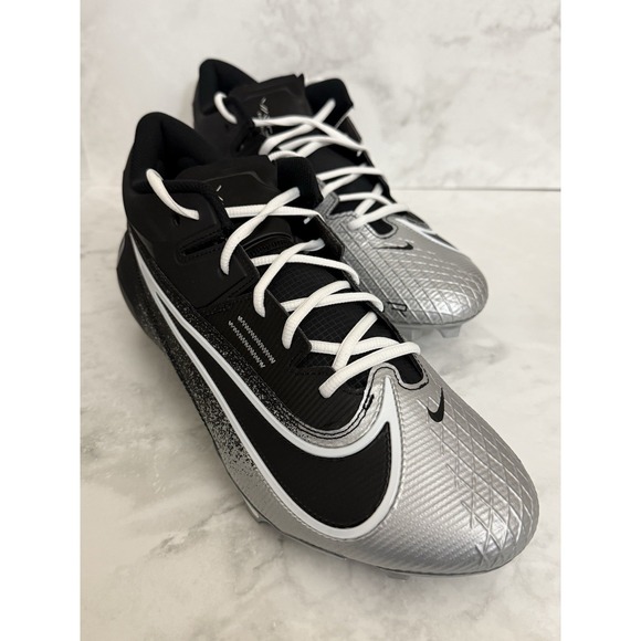 Nike Vapor Edge Elite 360 2 Oregon Ducks Football Cleats Black Silver Size 13.5W main image 3